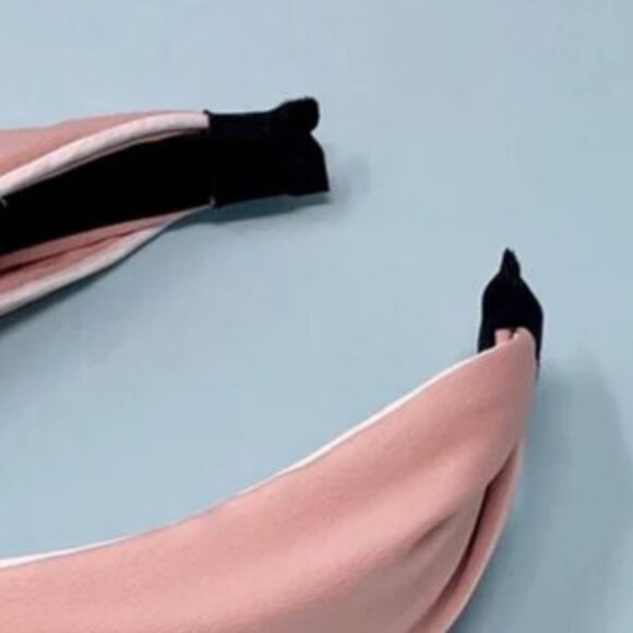 NWT Leah Piped Top Knot Pink Headband - Picture 3 of 6